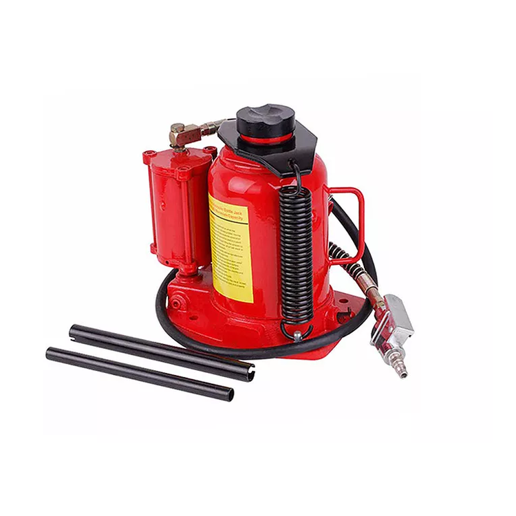 2t-50t Air Hydraulic Bottle Jack - Pneumatic Manual Dual Lift Tool