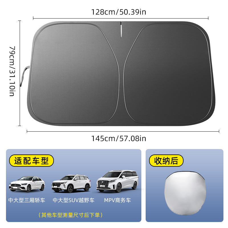 Car Windshield Sunshade Heat Insulation Sunshade for Car Anti-Glare Sunshade Board Summer Car Sunshade Windshield