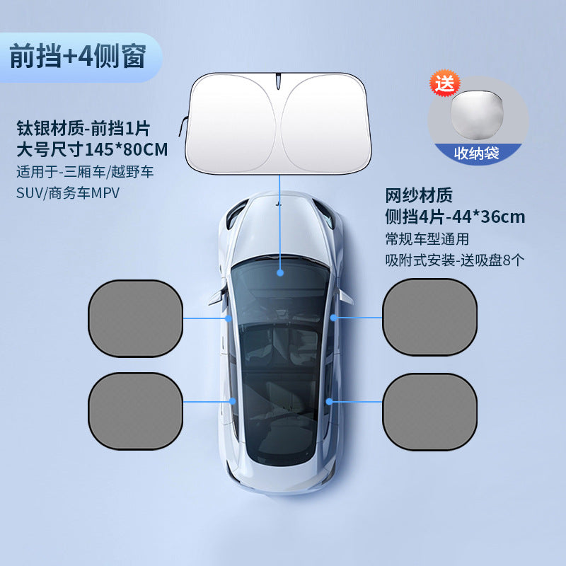 Car Windshield Sunshade Heat Insulation Sunshade for Car Anti-Glare Sunshade Board Summer Car Sunshade Windshield