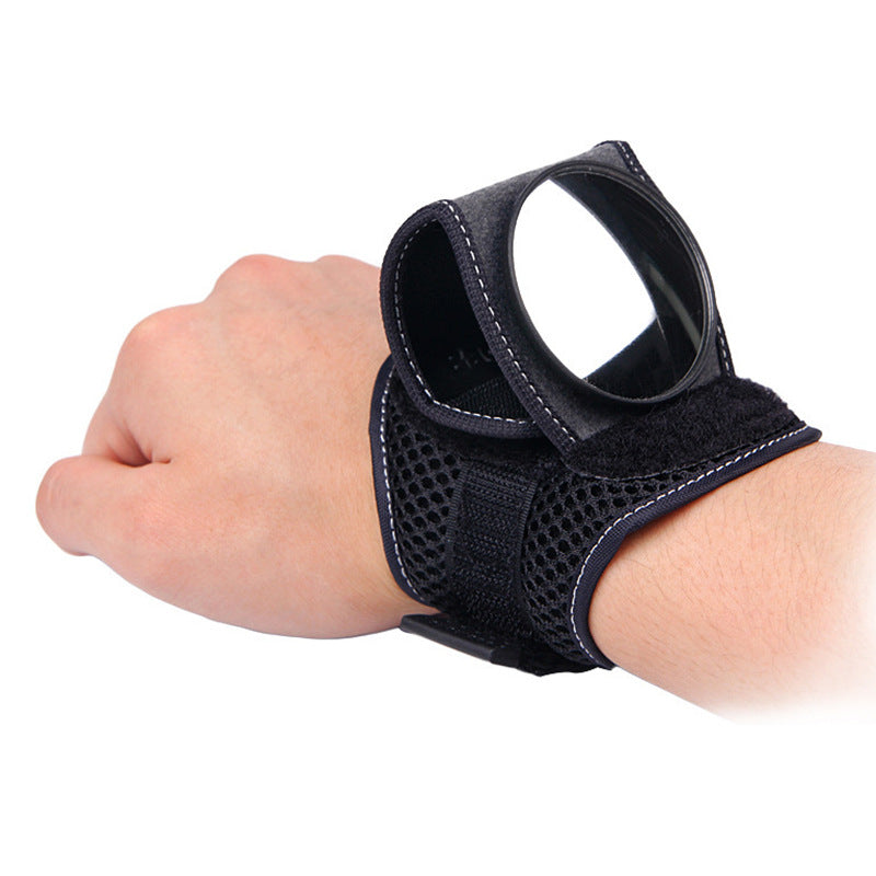 Bicycle Rearview Mirror with Wrist Strap Arm Can Rotate 360 Degrees Reflector