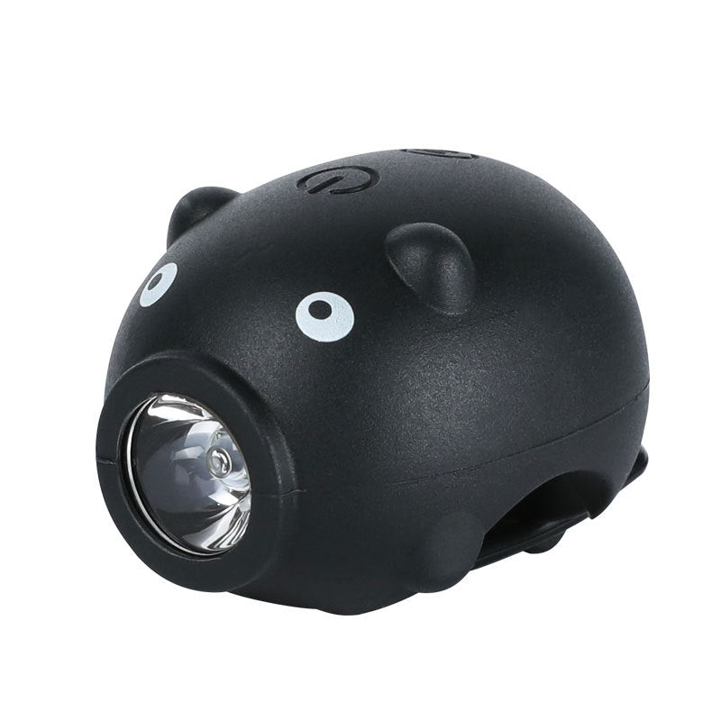 Customized Bicycle Light USB Charging Children Piggy Horn Light Bicycle Cycling Fitting Bicycle Headlight