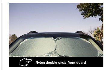 Car Sunshade Silver Coated Cloth Front Sunshade Double Circle Car Curtain Car Front Sunshade Sun Protection Front Sunshade
