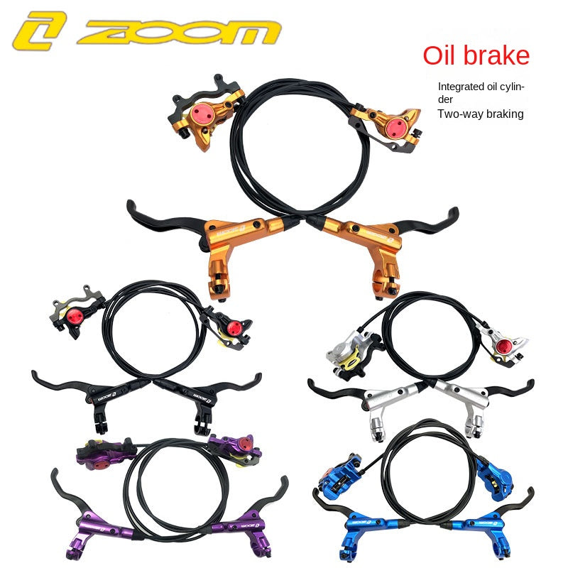 ZOOM HB875 Oil Brake Mountain Bike Oil Disc Hydraulic Disc Brake Bicycle Oil Tube Brake MT200