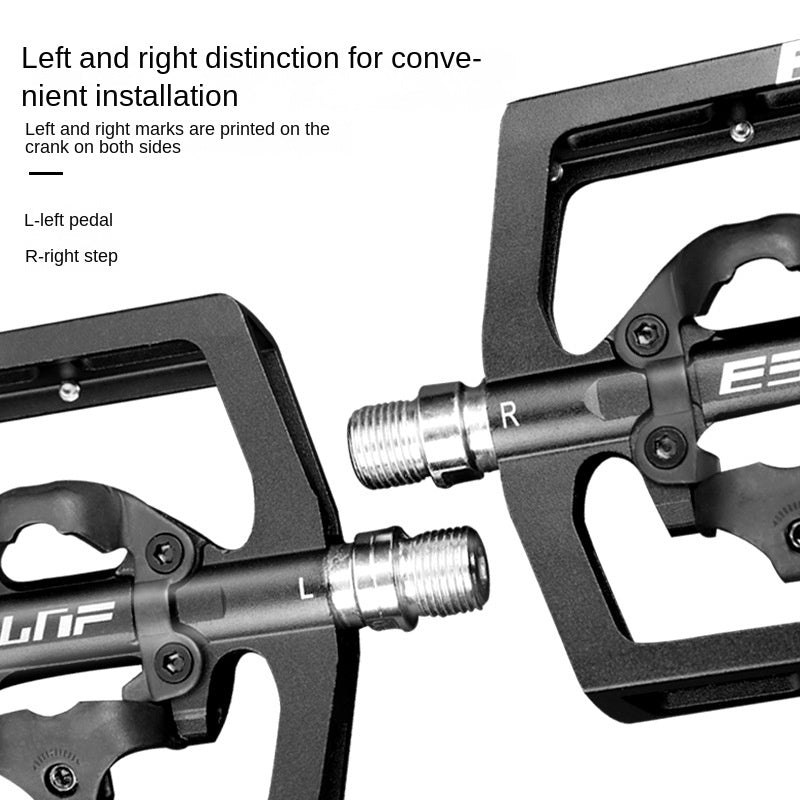 Bicycle Peilin Pedal Mountain Bicycle Lock Tread Dual-Use Aluminum Alloy Pedal Bearing Cycling Fitting