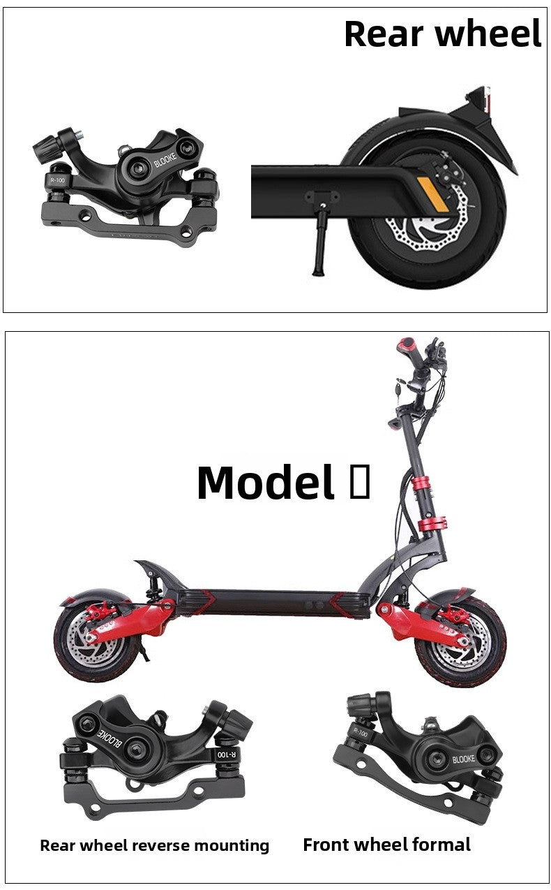 Skateboard Driving Replacement Front and Rear Line Pull Disc Brake Caliper Mountain Bike Mechanical Line Disc Brake