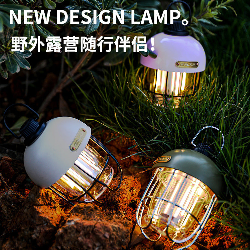 Customized Camping Lantern USB Charging Atmosphere Campsite Lamp Led Multi-Functional Emergency Lamp Retro Barn Lantern Tent Camping Lamp