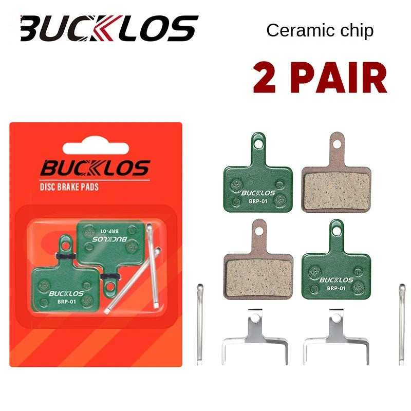 BUCKLOS Mountain Bike Cooling Pads MT200 Ceramic Resin Brake Pads B01S/B03S/B05S
