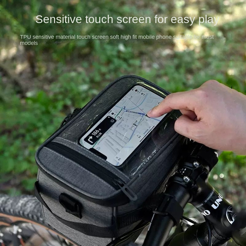 Bicycle Front Handle Bag Mountain Bike Riding Pannier Bag Battery Electric Vehicle Front Storage Bicycle Bags Storage Hanging Bag