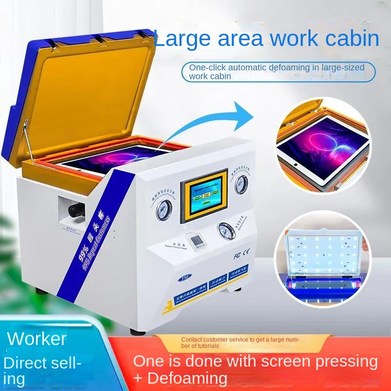 YouYida YD9Max screen pressing machine straight curved screen mobile phone LCD screen tablet ipad defoamer vacuum fit