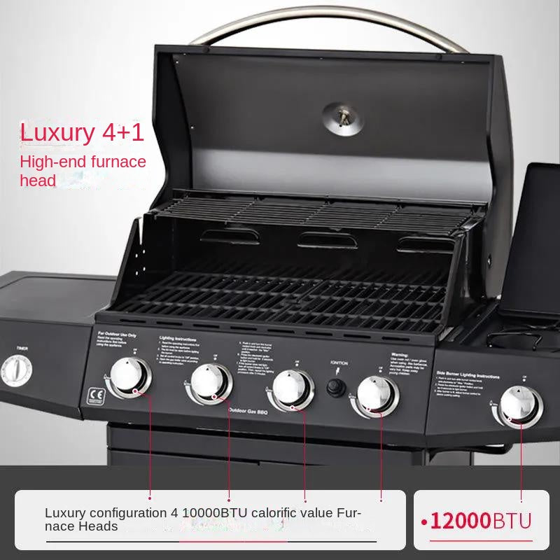 Gas 4+1 burner BBQ Grill WEMESUN KS-14074 S