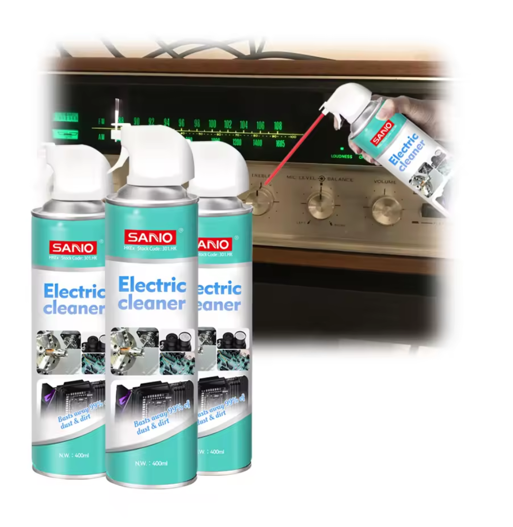 Electric contact cleaner non conductive spray removed noise Stage amp cleaning contact cleaner aerosol