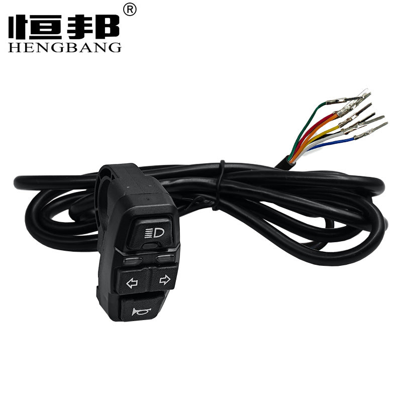 Motorcycle Electric Vehicle Three-Function Three-in-One Modified Switch