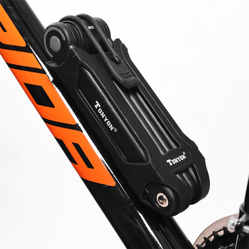 3853-B Bicycle Lock Accessories Cycling Fixture Electromobile Lock Folding Anti-Theft Motorcycle Lock