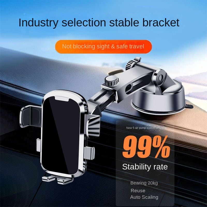 2024 New Car Phone Holder Suction Cup Dashboard Retractable Car Navigation Mobile Phone Stand