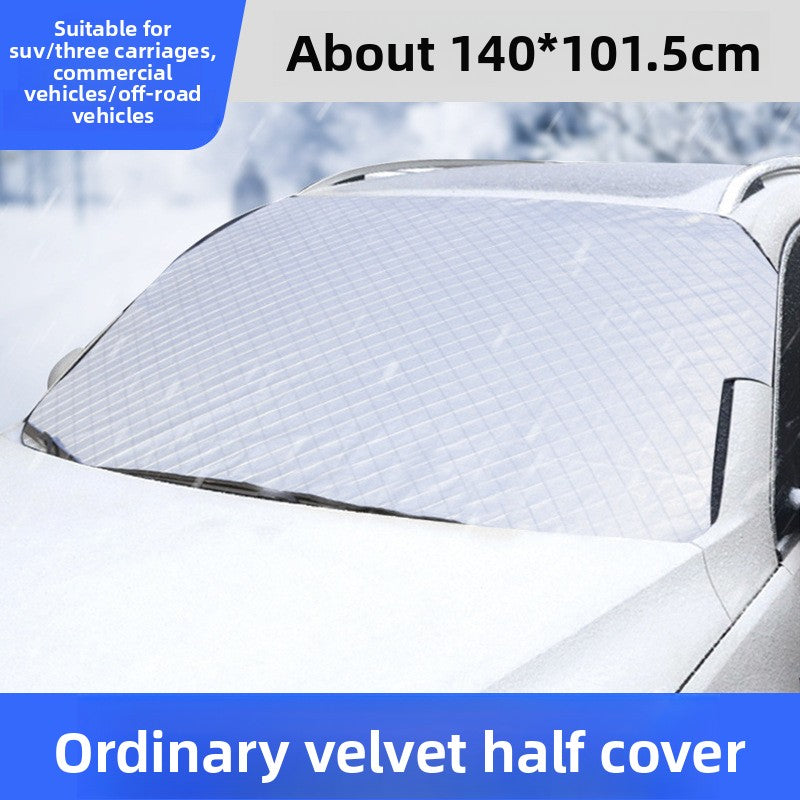 Car Magnetic Sunshade Curtain Front Windshield Sunshade Light Blocking Summer Heat Insulation Sunshade Car Accessories Sunshade