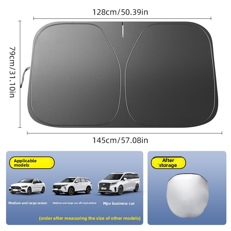 Car Windshield Sunshade Heat Insulation Sunshade for Car Anti-Glare Sunshade Board Summer Car Sunshade Windshield