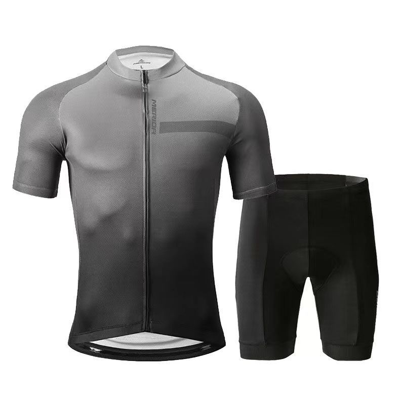 Summer Short-Sleeved Merida Bicycle Cycling Suit Quick-Drying Road Breathable Speed Top Loop Team Shorts