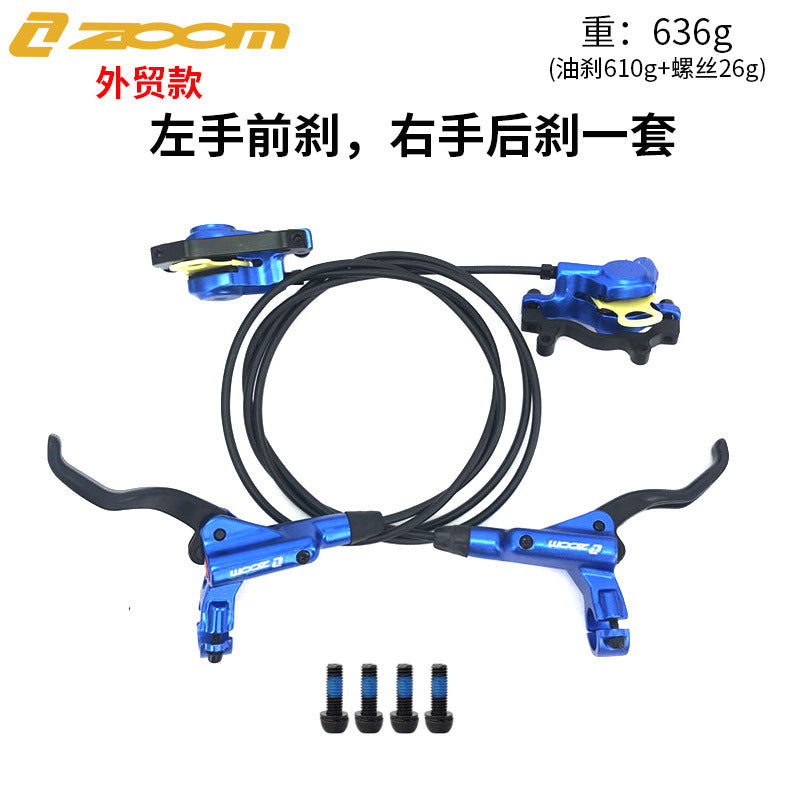 ZOOM HB875 Oil Brake Mountain Bike Oil Disc Hydraulic Disc Brake Bicycle Oil Tube Brake MT200