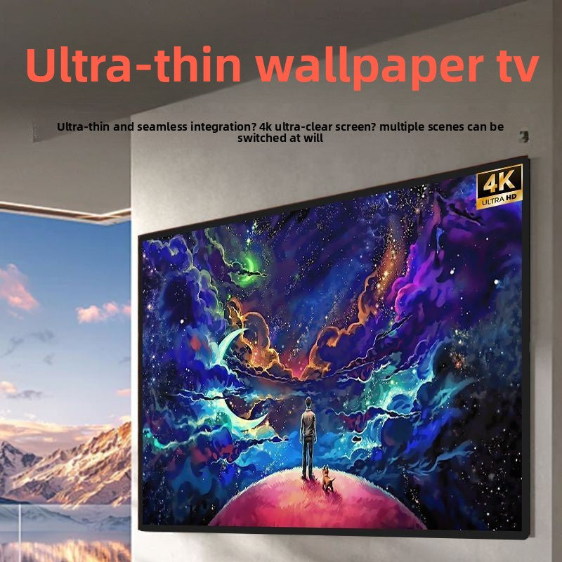 TV 4K Ultra HD Wallpaper Art TV Projection Home LCD TV Ultra-Thin