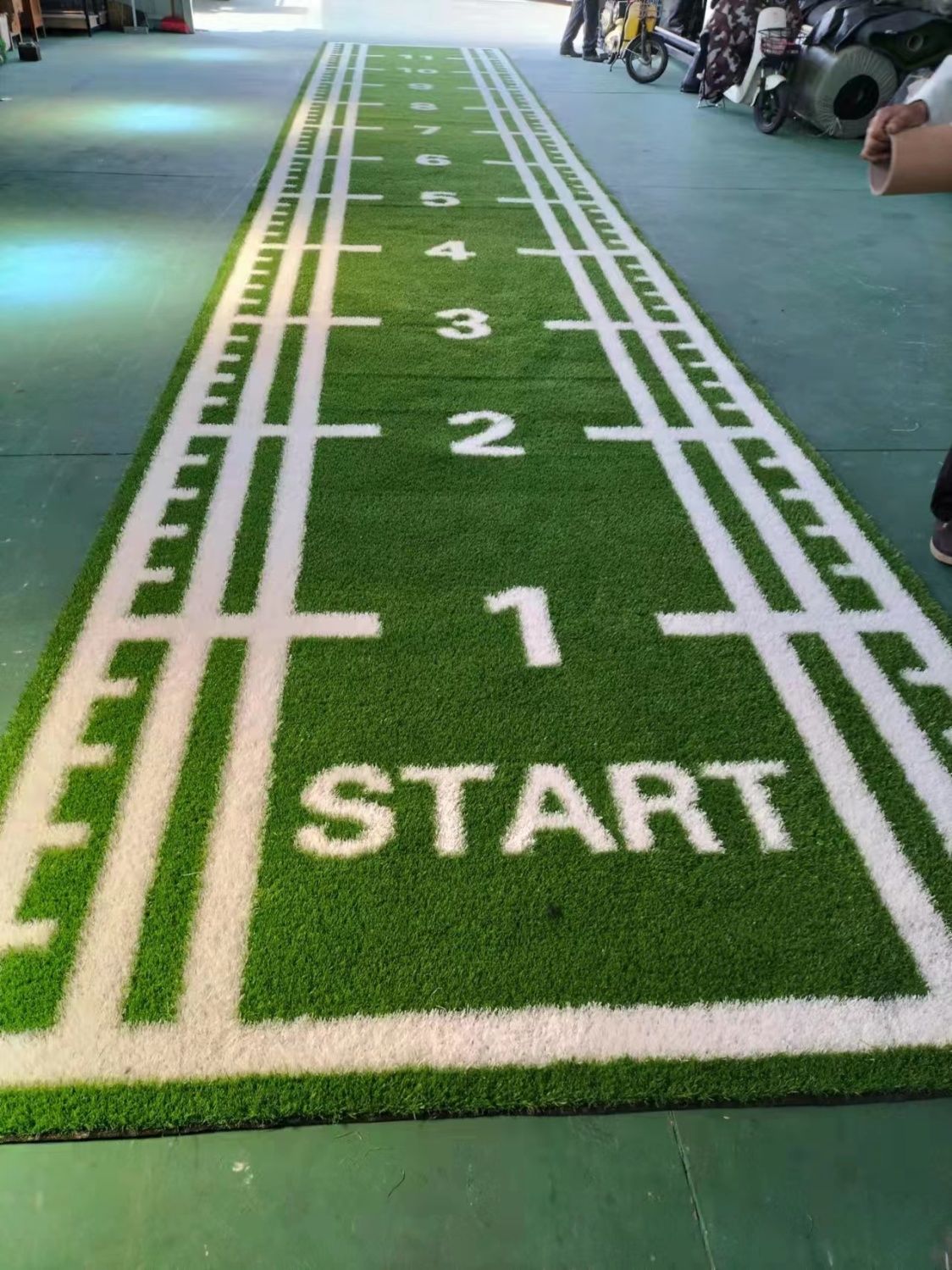 Gym Flooring Artificial Grass for Sled Turf Marked