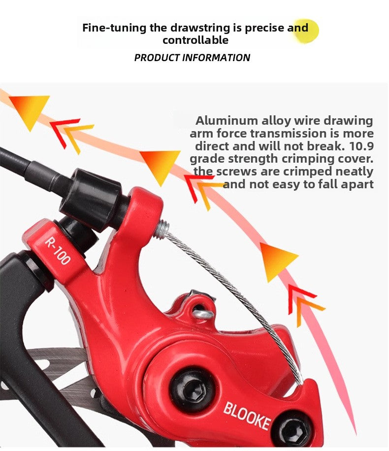 Skateboard Driving Replacement Front and Rear Line Pull Disc Brake Caliper Mountain Bike Mechanical Line Disc Brake
