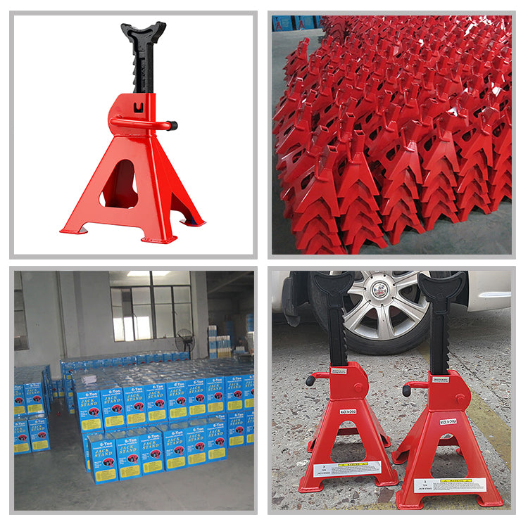 12 Ton Heavy Duty Screw Jack Stands - Industrial Car & Truck Lift