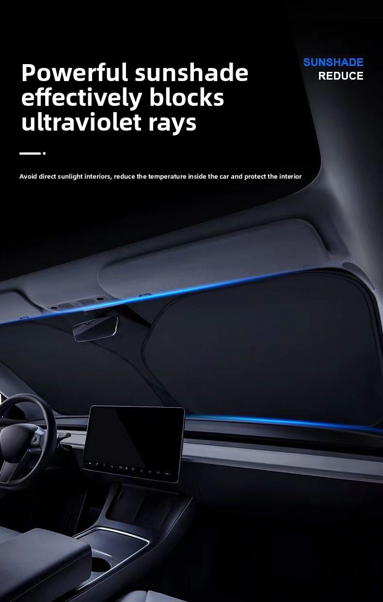 Car Sunshade Umbrella Sun Protection Heat Insulation Silver Coating Anti-Glare Side Window Sunshade Windshield Sunshade Front Shield