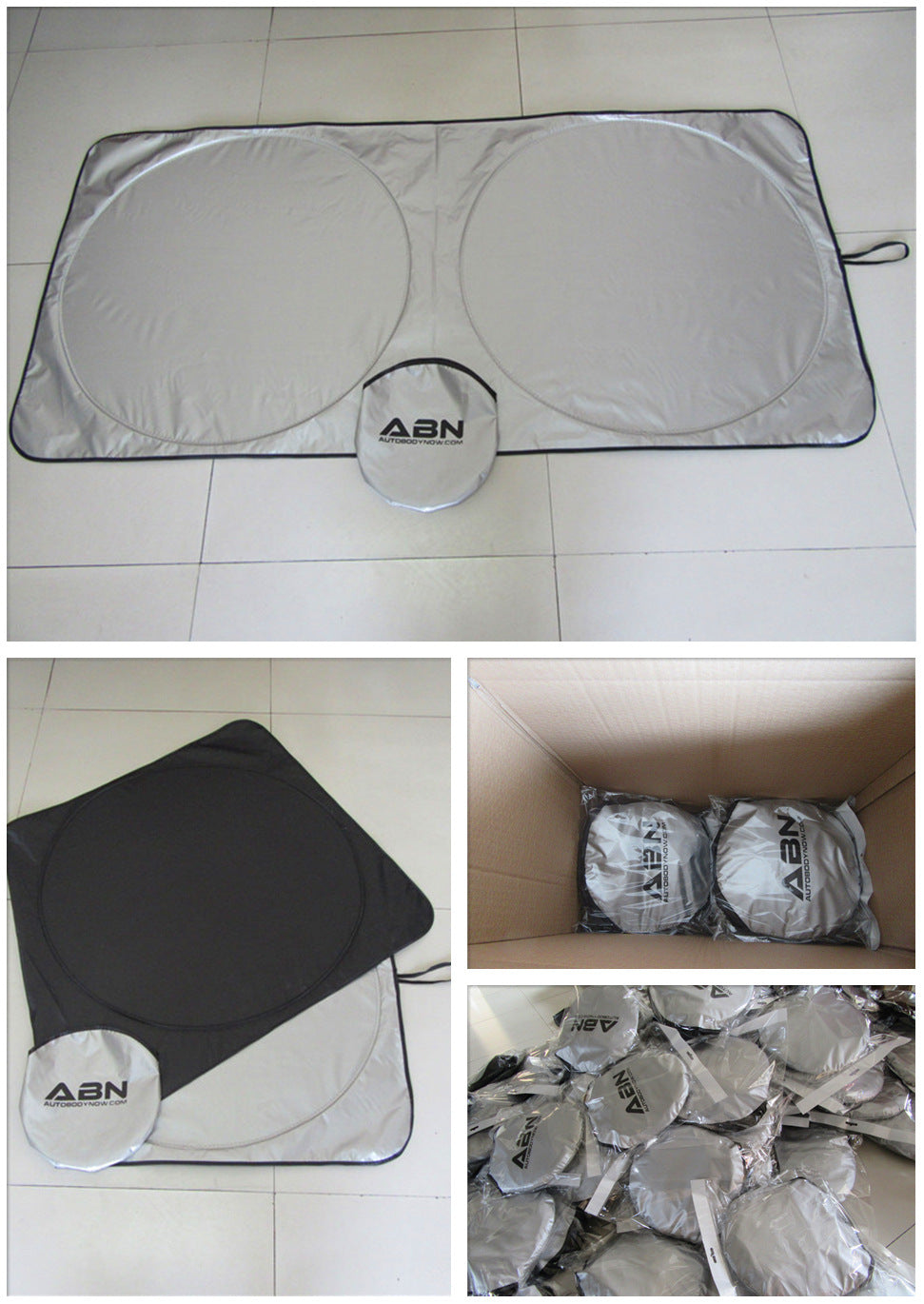 Manufacturer Supply Car Front Sunshade Double Circle Front Sunshade Car Sunshade Front Sunshade Car Front Sunshade