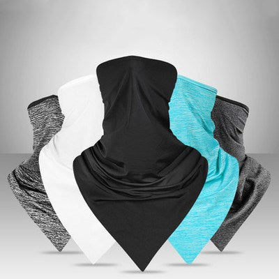 Summer Outdoor Sun-Proof Headgear Mask Cycling Mask Ice Silk Bandana Magic Headband Men's Bicycle Triangular Binder