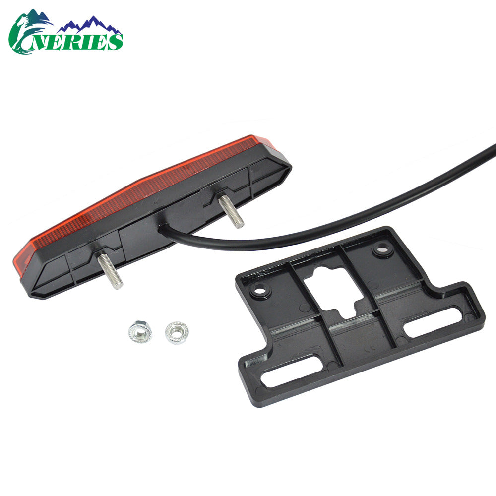 Electric Bicycle High Brightness Front Light Tail Light Brake Turn Signal Combination Five-Star Switch Button Scooter Modification Parts