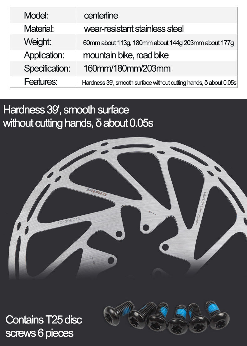 Centerline Centerline Disc Mountain Bike Disc Brake Disc 160 180 203mm Brake Disc