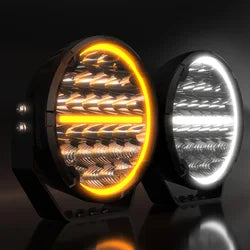 2024 Newest Off Road 9inch LED Driving Light with Welcome Light DRL, High Power Super Bright Powerful 9 inch Led Spot Light