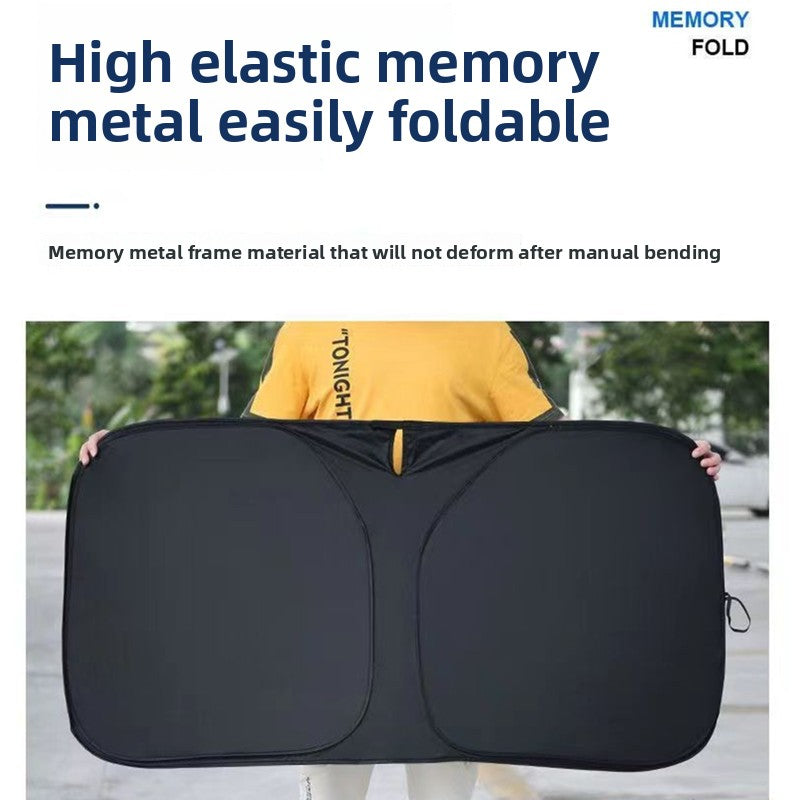 Car Sunshade Umbrella Sun Protection Heat Insulation Silver Coating Anti-Glare Side Window Sunshade Windshield Sunshade Front Shield