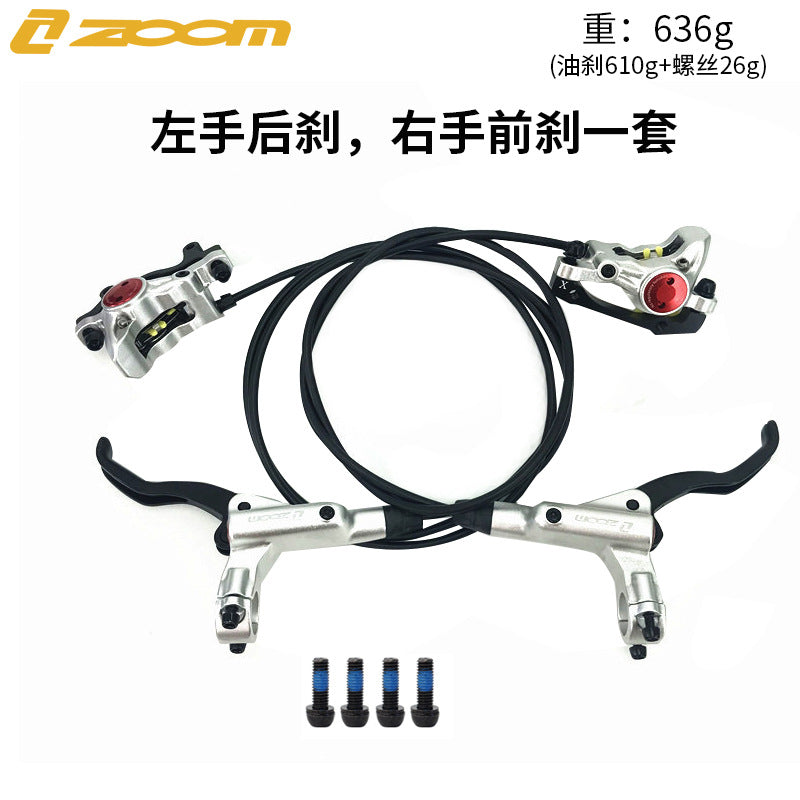 ZOOM HB875 Oil Brake Mountain Bike Oil Disc Hydraulic Disc Brake Bicycle Oil Tube Brake MT200