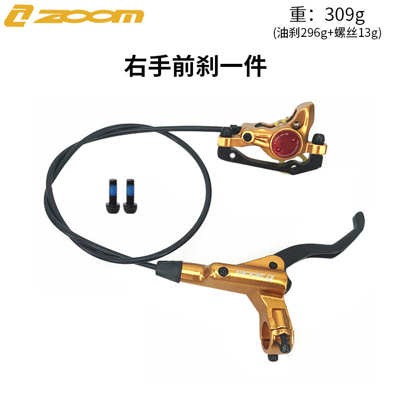 ZOOM HB875 Oil Brake Mountain Bike Oil Disc Hydraulic Disc Brake Bicycle Oil Tube Brake MT200