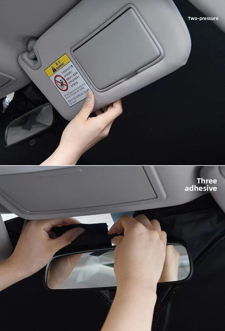 Car Sunshade Umbrella Sun Protection Heat Insulation Silver Coating Anti-Glare Side Window Sunshade Windshield Sunshade Front Shield