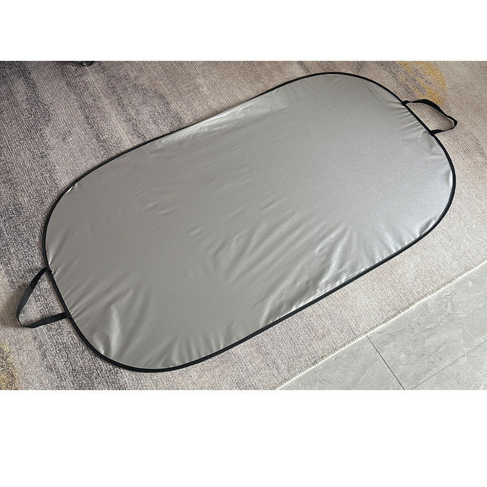 Factory Direct Sales Car Sunshade Large Front Shield Silver Tape Printed LOGO Sun Protection Heat Insulation Car Sunshade Wholesale