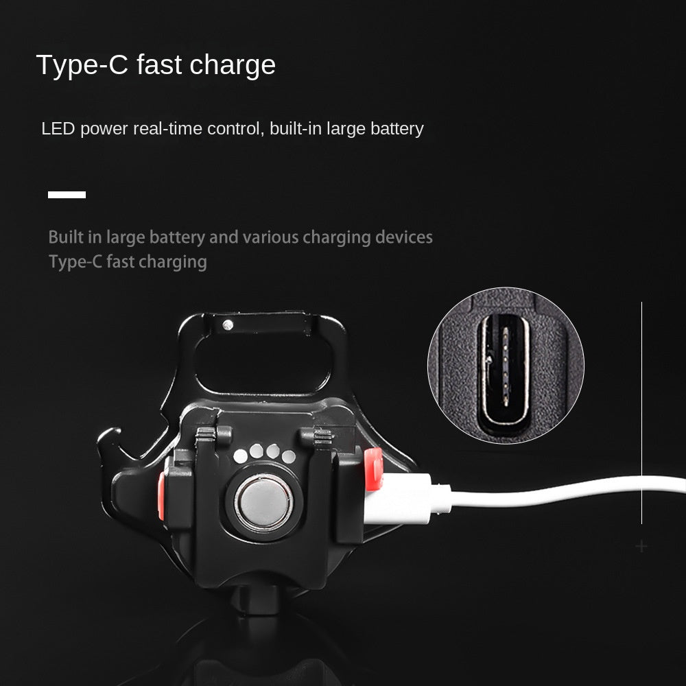 Multifunctional Mini Keychain Light Ultra-Small Portable LED Lighting Lamp Outdoor Camping