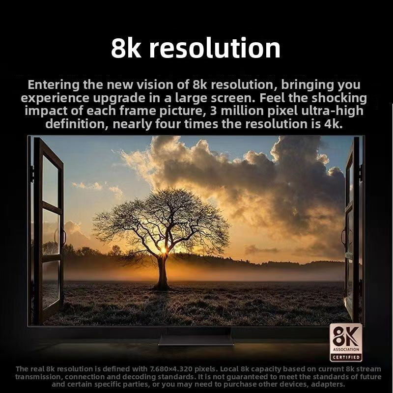 2025 Top New Model Original Imported Frameless 100inch TV 55/65/75/85 HD Voice Full Screen