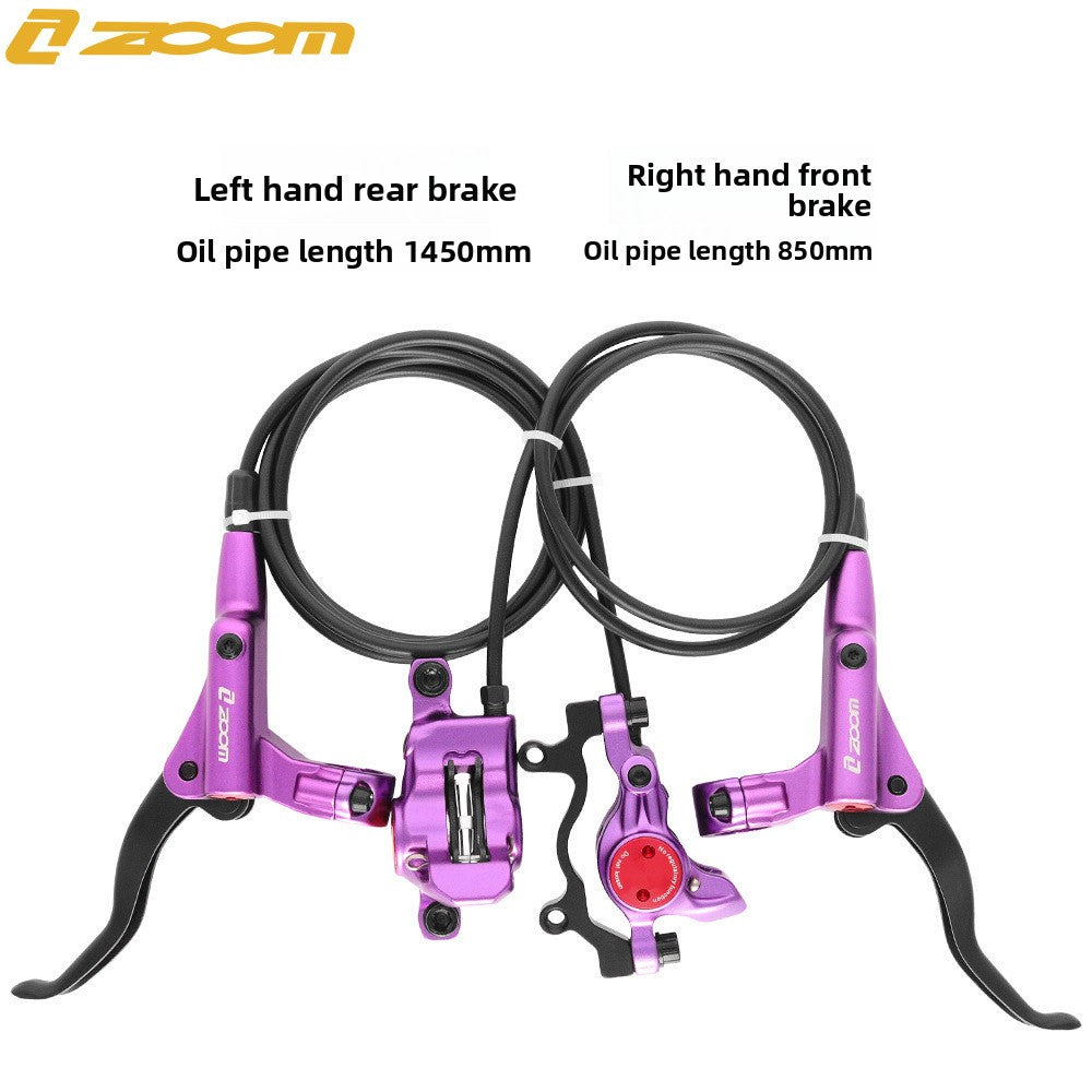 ZOOM HB875 Oil Brake Mountain Bike Oil Disc Hydraulic Disc Brake Bicycle Oil Tube Brake MT200