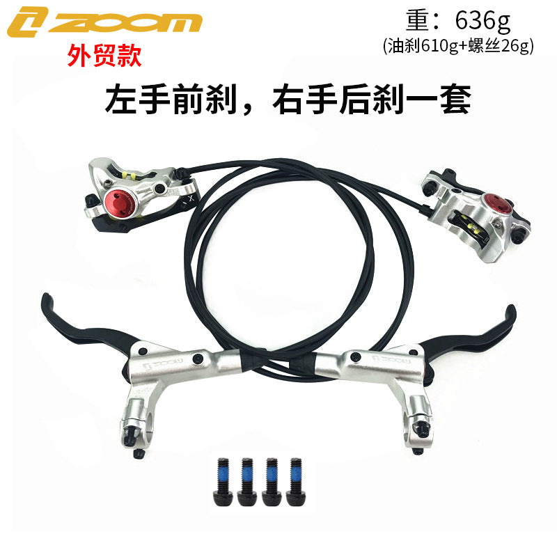 ZOOM HB875 Oil Brake Mountain Bike Oil Disc Hydraulic Disc Brake Bicycle Oil Tube Brake MT200