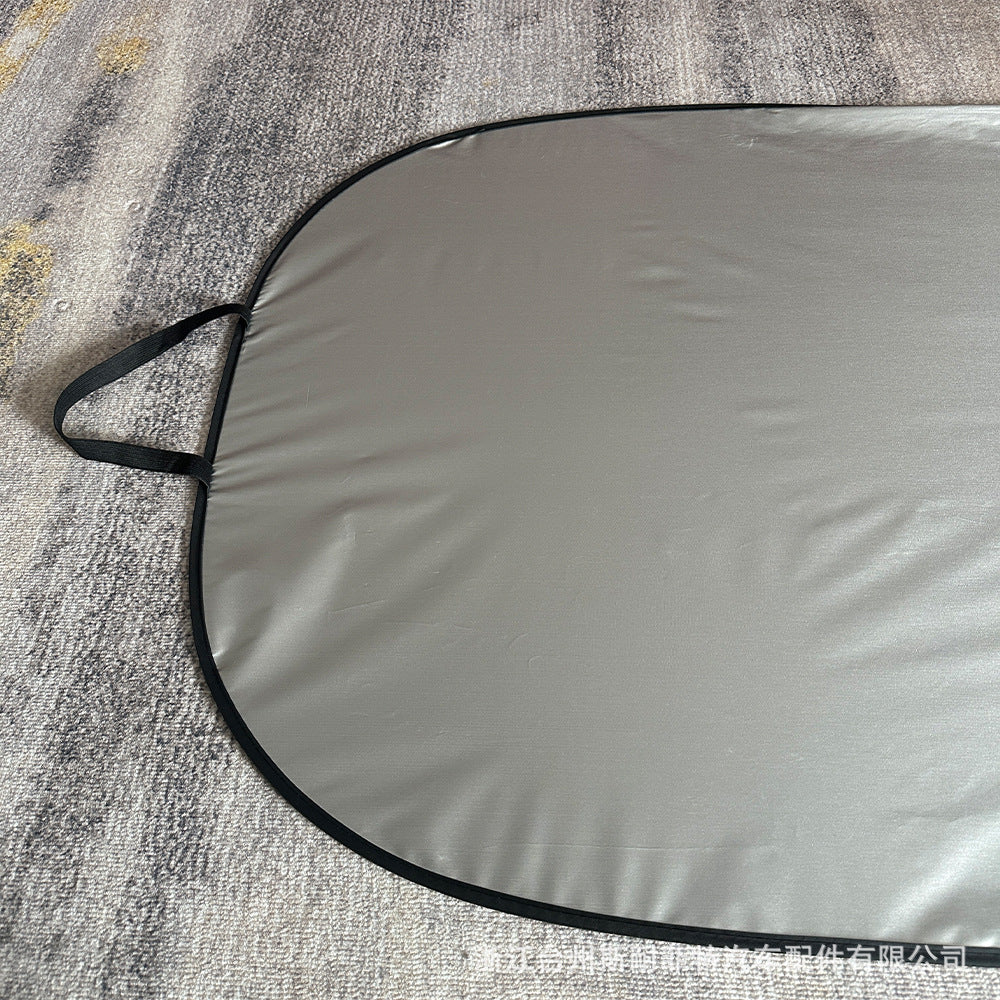 Factory Direct Sales Car Sunshade Large Front Shield Silver Tape Printed LOGO Sun Protection Heat Insulation Car Sunshade Wholesale