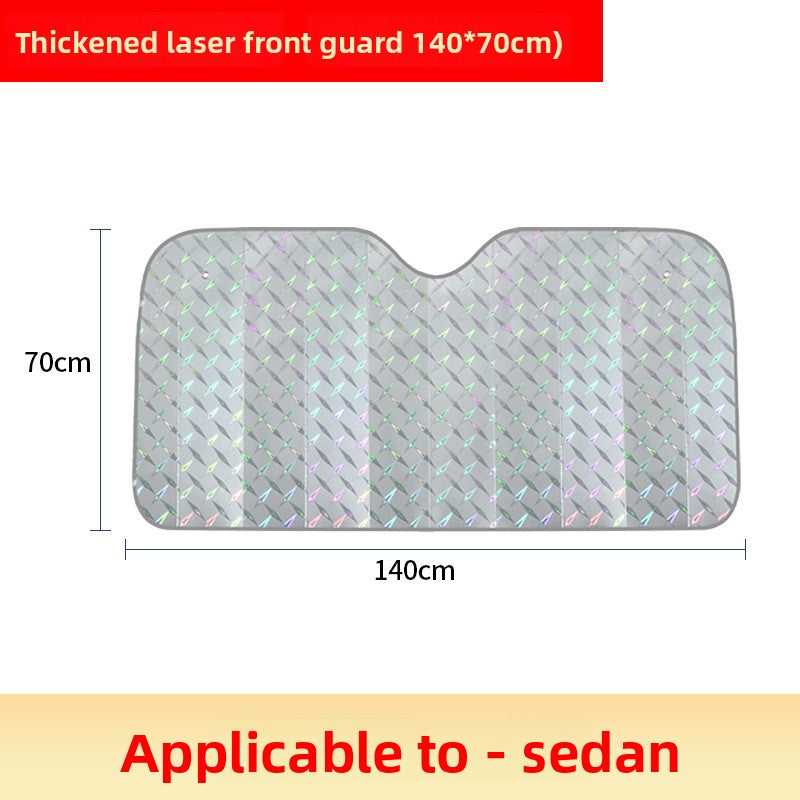 Laser Sunshade Car Sunshade Sunshade Front Windshield Sunshade Summer Supplies Front Sunshade Heat Insulation