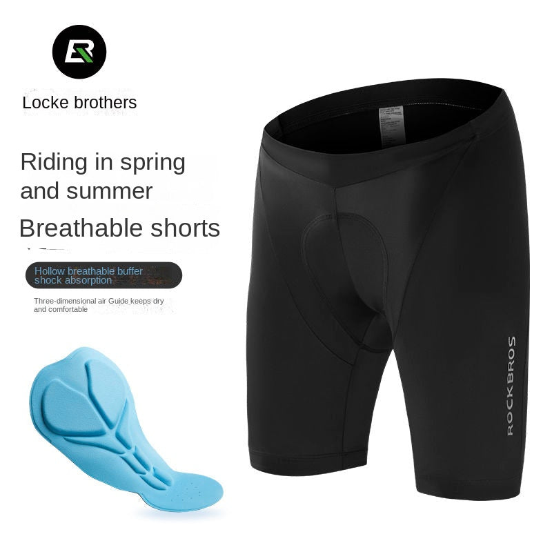 Rockbros Summer Cycling Shorts Men's and Women's Mountain Bike Road Bike Pants Sponge Mat Cycling Fixture