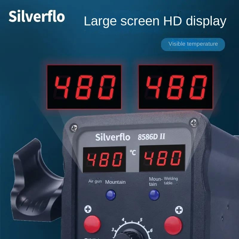 8586D Hot air gun soldering iron industrial grade 2-in-1 780W high power digital display electronic maintenance and dismantling of large solder joints