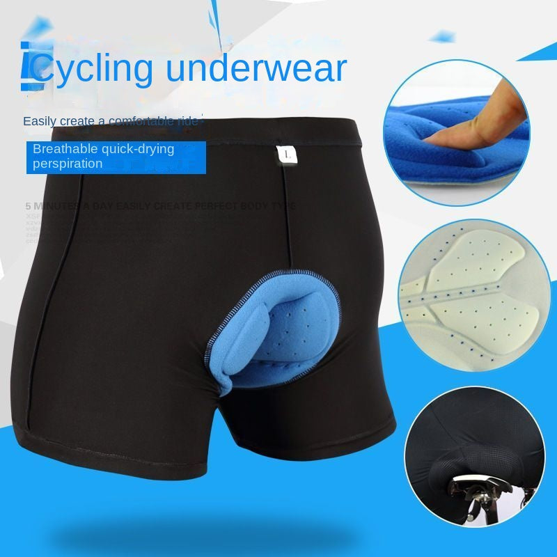 Bicycle Biker Underwear Unisex Thickened Silicone Mountain Cycling Pants Quick-Dry Pants Road Bike Shorts Four Seasons Universal