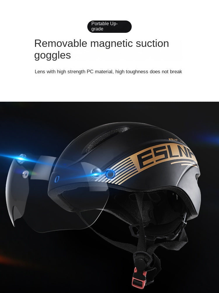 Eslnf Bicycle Helmet Folding Balance Car Roller Skating Safety Helmet Mountain Highway Vehicle Anti-Collision Cycling Fixture