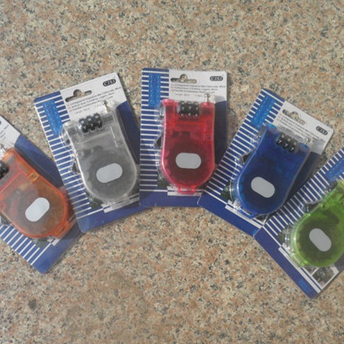 Changhao Luggage Lock Accessories Riding Steel Wire Password Lock Three-Digit Password Helmet Lock Luggage Lock