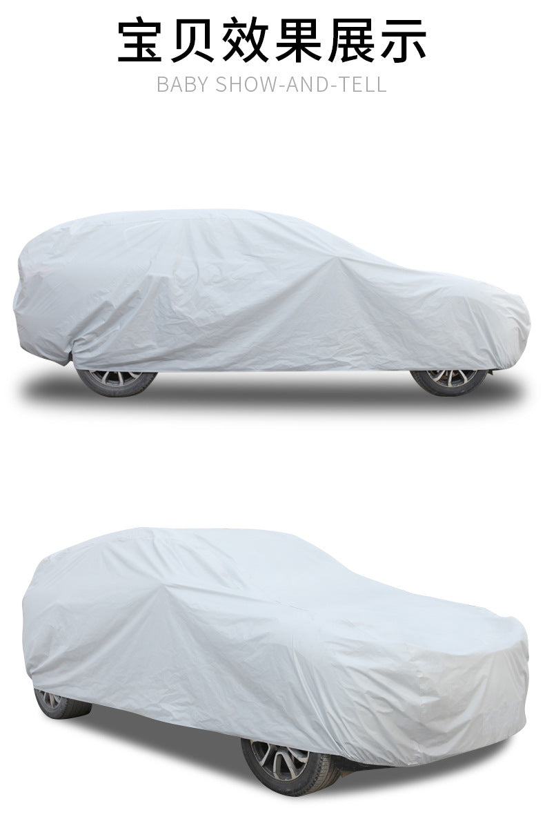Car cover PEVA Single Layer Car Cover Car Sunshade Rainproof Sunproof Universal Type Printable LOGO Car Cover