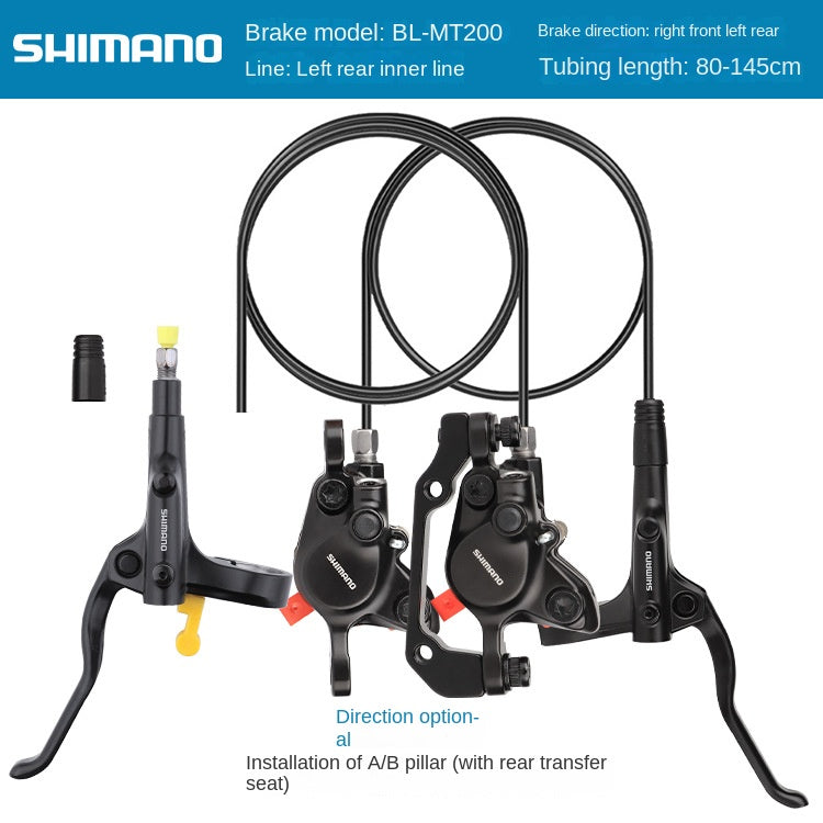 SHIMANO MT200 M396 Oil Brake Mountain Bike Hydraulic Disc Brake Folding Bike Oil Brake